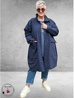 AKH Jas Sofshell Blauw-Dots